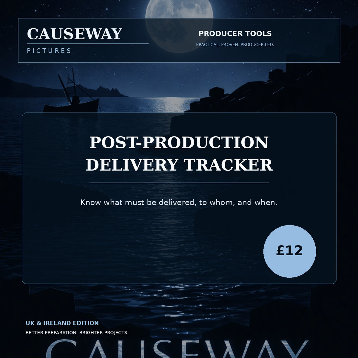 Causeway Post-Production Delivery Tracker